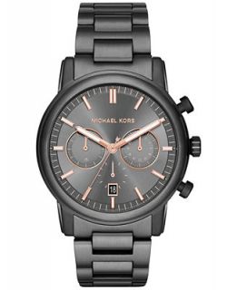 Michael Kors Mens Pennant Gunmetal Stainless Steel Bracelet Watch