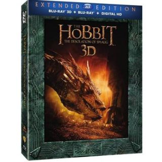 The Hobbit: The Desolation Of Smaug 3D (Extended Edition) (3D Blu ray + Blu ray + Digital HD) (With Ultraviolet) (With INSTAWATCH)