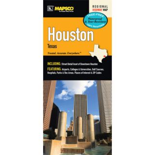 Houston Waterproof Map by Universal Map