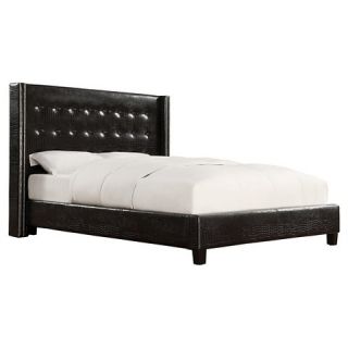Inspire Q Madison Wingback Bed   Croc (Queen)