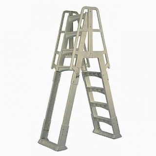 Vinyl works Premium A Frame Above Ground Pool Ladder   Taupe   Toys