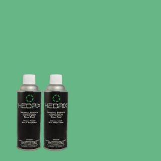 Hedrix 11 oz. Match of 1A51 5 Jardin Green Flat Custom Spray Paint (2 Pack) F02 1A51 5