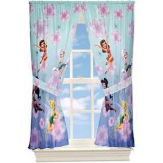 Disney Fairies Looking Glass Curtain Panels, Set of 2
