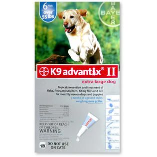 K9 Advantix® II for Dogs, 55lbs and up, 6 Month, Blue