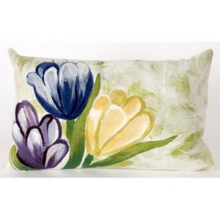 Liora Manne Tulips Indoor / Outdoor Throw Pillow