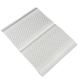 Amerimax Home Products 12 in. x 12 ft. Aluminum Soffit Vent in White 77202