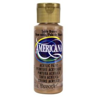 DecoArt Americana 2 oz. Sable Brown Acrylic Paint DAO61 3