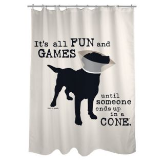 Doggy Decor All Fun and Games Shower Curtain by One Bella Casa