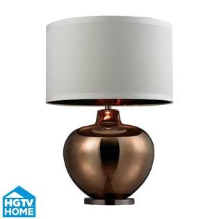 HGTV Home The HGTV 273 Oversized Bronze Plated Blown Glass Table Lamp