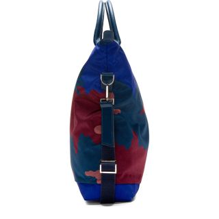 Want Les Essentiels de la Vie Blue & Burgundy Camo OHare Shopper Tote