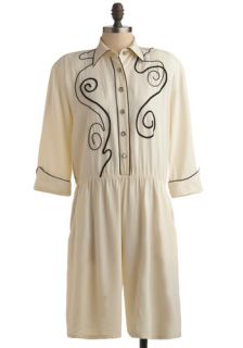 Vintage Long and Winding Rodeo Romper  Mod Retro Vintage Vintage Clothes