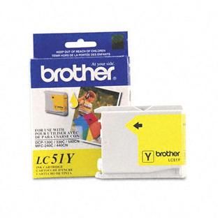 Brother LC51Y (LC1000Y, 7 911777) Inkjet Cartridge, Yellow   TVs