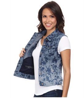 liverpool printed denim vest