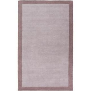 3.25' x 5.25' Closed Inn Mauve and Lilac Purple Hand Loomed and Carved Wool Area Throw Rug
