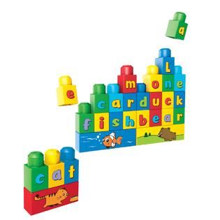 Mega Bloks Build ’n Learn ABC Spell! First Builders   Toys & Games