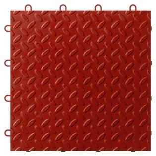 Gladiator  Red Tile Flooring 48 Pack