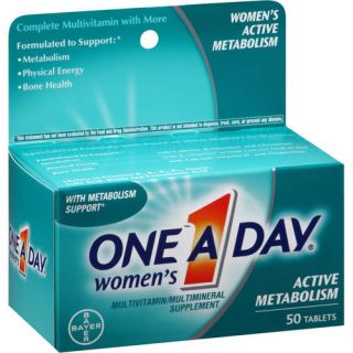 One A Day Women's Active Metabolism Multivitamin/Multimineral Supplement, 50 count