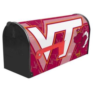 Sainty International Red Post Mount Virginia Tech Hokies Mailbox 25 124