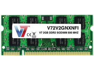 V7 2GB 200 Pin DDR2 SO DIMM DDR2 800 (PC2 6400) Laptop Memory Model V72V2GNXNFI