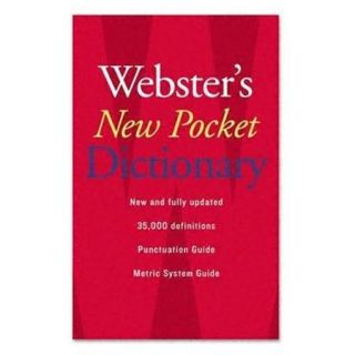 Houghton Mifflin Webster's New Pocket Dictionary Dictionary Printed Book   English   Published On: 2007 August 28   Book   336 Pages (1019934)