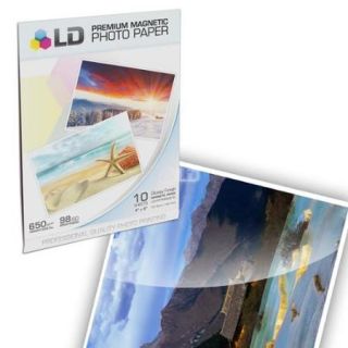 LD Glossy Inkjet Magnetic Photo Paper 4x6 (10 Sheets)