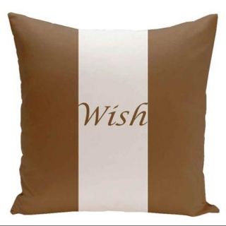 Wish Pillow in Cocoa (20 in. L x 20 in. W)