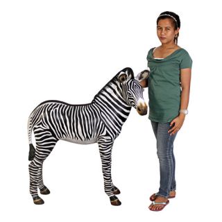 Grand Scale African Zebra Foal Statue by Design Toscano