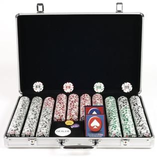 Trademark Poker 650 11.5g 4 Aces Poker Chip Set w/Executive Aluminum