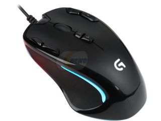 Open Box: Logitech G300S 910 004360 Black 9 Buttons 1 x Wheel USB Wired Optical 2500 dpi Gaming Mouse