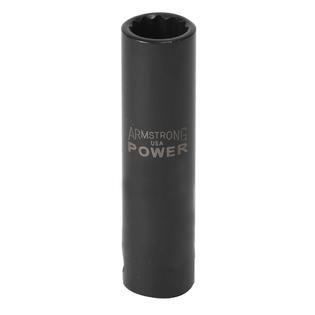 Armstrong 3/8 in. Drive 7/16 in. 12 point Black Oxide Deep Socket