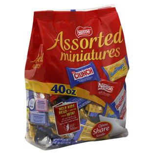 Nestle  Candy, Assorted Miniatures, 40 oz (2.5 lb) 1.133 kg