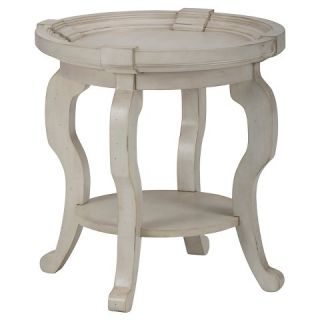 Jofran Sebastian Round End Table   Dove White