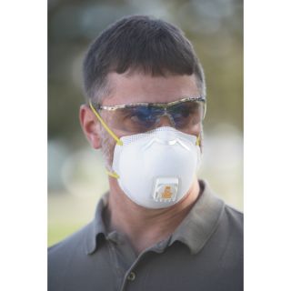 3M Sanding/Drywall/Fiberglass Respirator with Valve — N95, NIOSH   Approved, Model# 8511HA1-A  Masks   Respirators