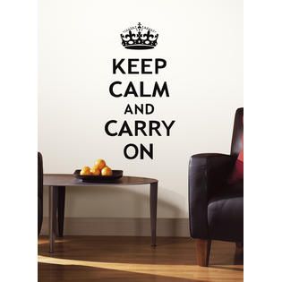 RoomMates Keep Calm Peel & Stick Wall Decals   Home   Home Decor