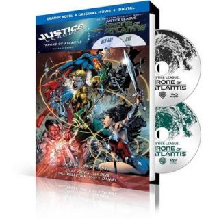 Justice League: Throne Of Atlantis (Graphic Novel + Blu ray + DVD + Digital HD With UltraViolet)