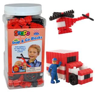 Snapo 277 Piece Snap and Go Blocks   Toys & Games   Blocks & Building