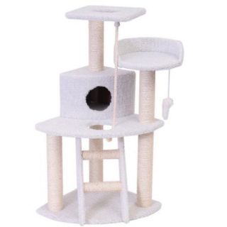 Majestic Pet Products 48'' Bungalow Sherpa Cat Tree