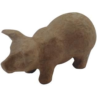 Paper Mache Figurine 4.5 Pig   Home   Crafts & Hobbies   General