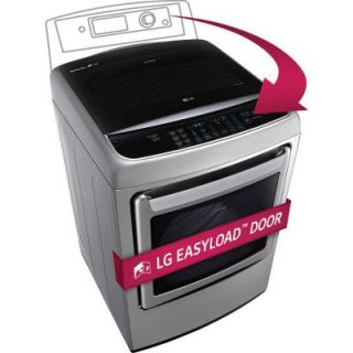 LG Electronics EasyLoad 7.3 cu. ft. Gas Dryer with Steam in Graphite Steel DLGY1702VE