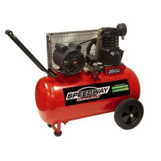 SPEEDWAY 20 gal. Electric Powered Portable Air Compressor with Wheels 51647