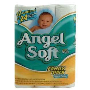 Angel Soft  Double Roll Toilet Tissue 2 Ply 396 Count 12 Pack