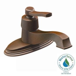 MOEN Rothbury Single Hole Single Handle Low Arc Bathroom Lavatory Faucet in Oil Rubbed Bronze S6202ORB