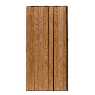 Spectrum Woodshire Oak Solid Core 1 Panel  Accordion Interior Door (Common: 48 in x 96 in; Actual: 49 in x 95.375 in)