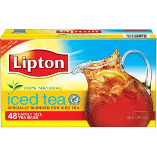 Lipton Family Size Black Iced Tea Bags, 48 ct