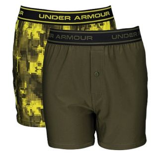 Under Armour Boxer Jock 2 Pack   Boys Grade School   Casual   Clothing   Sunbleached/Greenhead