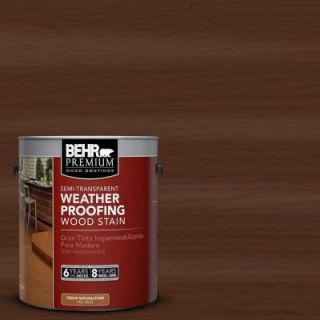 BEHR Premium 1 gal. #ST 123 Valise Semi Transparent Weatherproofing Wood Stain 507701