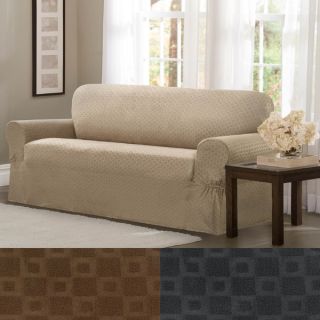 Maytex Conrad Stretch Fabric One piece Sofa Slipcover  