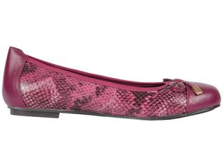Vionic With Orthaheel Technology Spark Minna Ballet Flat Berry Snake