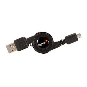 Cygnett ZipMicro USB Retractable Cable   Universal Cable, Tangle free    CY0346PCMIC