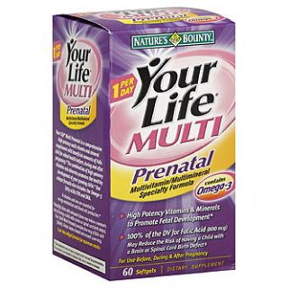 Natures Bounty Your Life Multi Prenatal, Softgel, 60 softgels